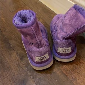 Size 11 girls purple UGG boots